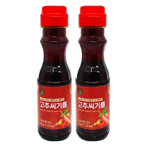 꼬손 고추씨기름, 2개, 160ml