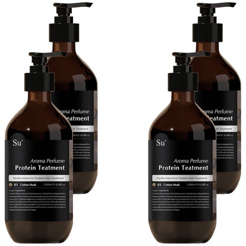수오가닉 코튼머스크 트리트먼트, 1000ml, 4개