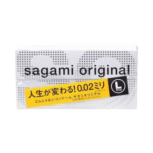 사가미 신형 오리지널 0.02 라지 콘돔, 6개입, 1개