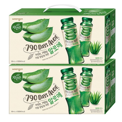 자연은 790일 알로에, 180ml, 24개