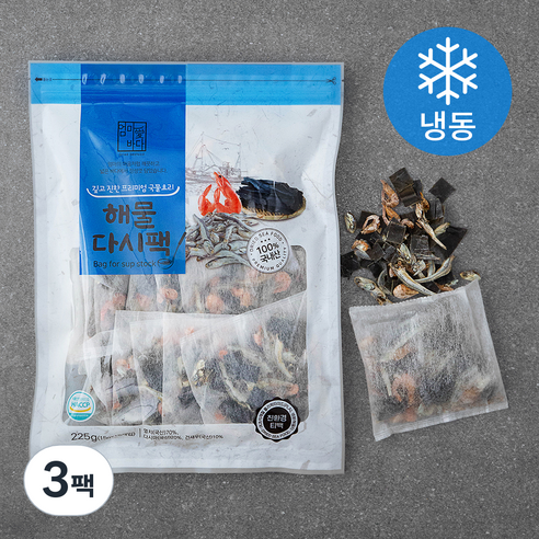 해물 다시팩 (냉동), 15g, 15개입, 3개