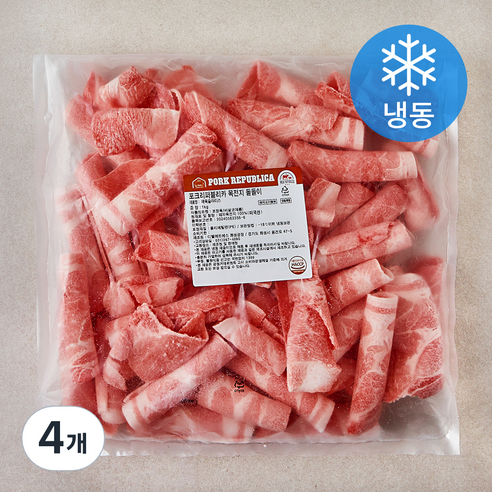 포크리퍼블리카 목전지 돌돌이 (냉동), 1kg, 4개