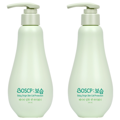 보습 베이비 샴푸 앤 바디워시, 245ml, 2개