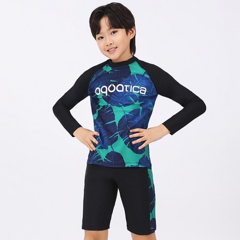아쿠아티카 남아용 래쉬가드 세트 AQA486