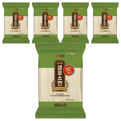 샘표 소면, 3kg, 5개