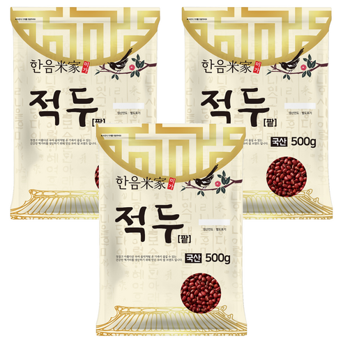 한음미가 적두 팥, 500g, 3개