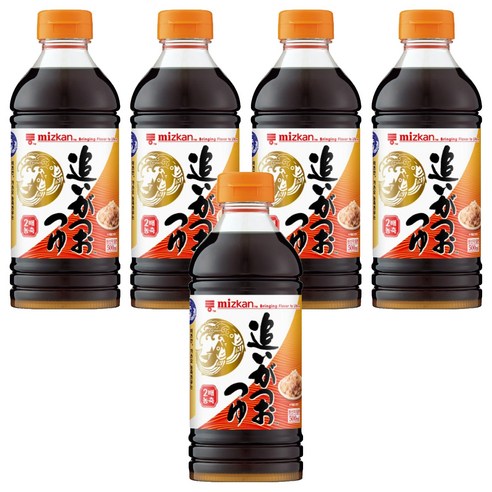 미즈칸 농축 쯔유, 500ml, 5개