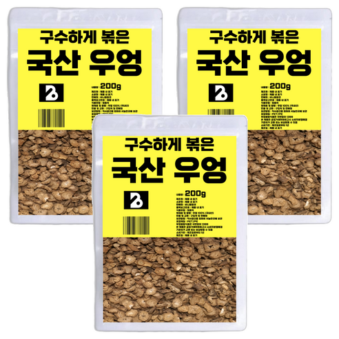 비니플랑센 구수하게 볶은 국산 우엉, 200g, 3개