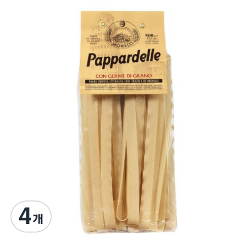 모렐리 파파르델레 파스타, 500g, 4개