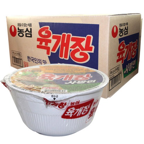 농심 육개장 사발면 86g, 24개