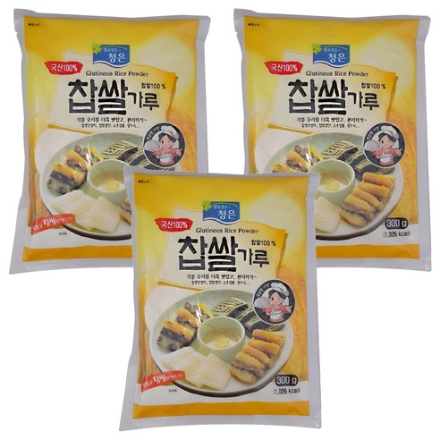 청은에프엔비 국산 찹쌀가루, 300g, 3개