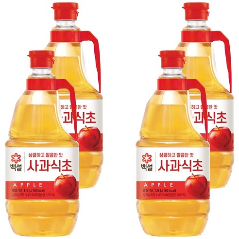 사과식초, 1.8L, 4개