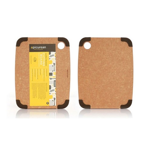 안전하고 위생적인 에피큐리언 브라운 실리콘그립 도마로 주방의 품격을 높이세요.