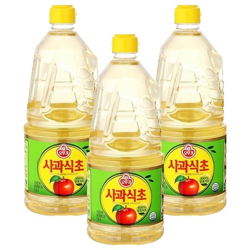 오뚜기 사과식초, 1.5L, 3개