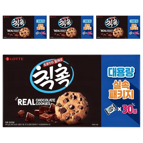 롯데웰푸드 칙촉 실속패키지, 450g, 4개