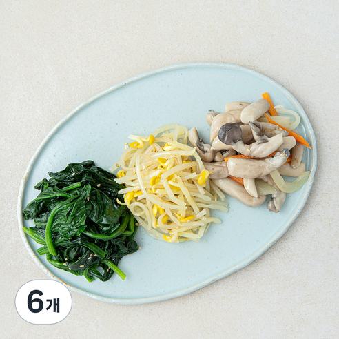 식탁위의사계 가정식 모둠나물 3종, 200g, 6개