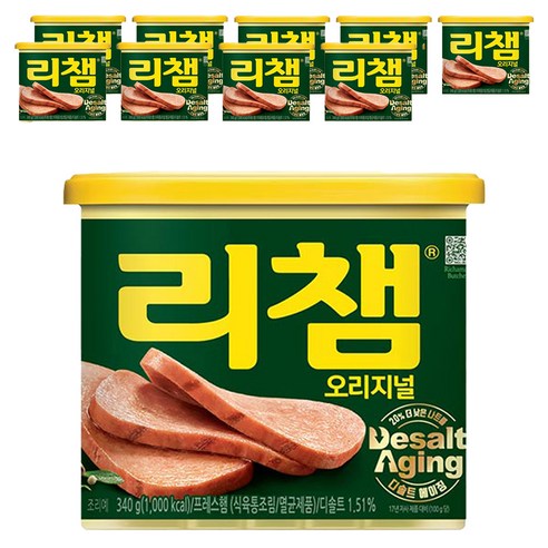 리챔 오리지널 햄통조림, 340g, 10개
