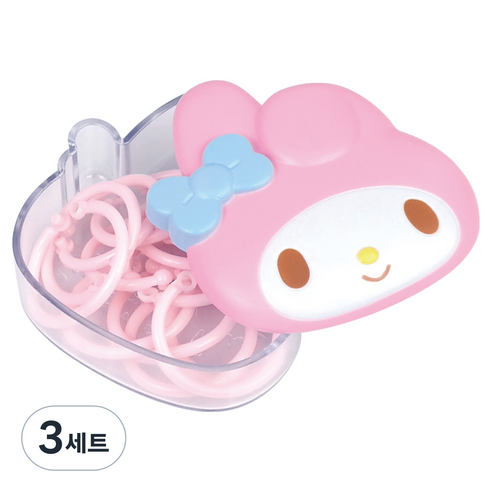 바이하츠 마이멜로디 플라스틱 카드링 중 15p 세트, 24mm, 3세트