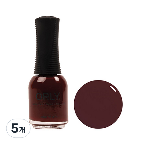 오를리 네일컬러 매니큐어 11ml, 2020026 루비, 5개