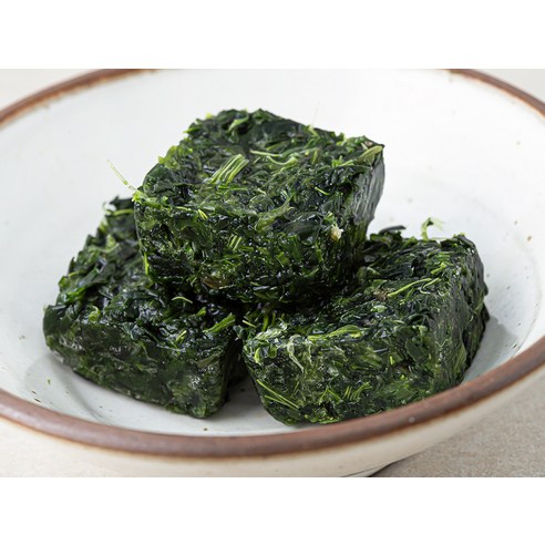 싱싱하고 영양 가득! 곰곰 유기농 다진 시금치