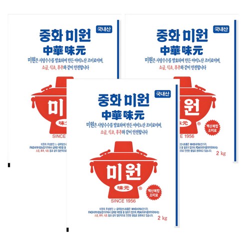 미원 중화요리전용, 2kg, 3개