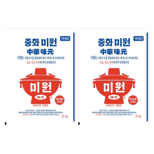 미원 중화요리전용, 2kg, 2개