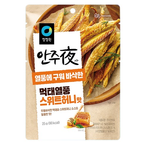 대상 청정원 안주야 먹태열풍 스위트허니맛, 25g, 1개