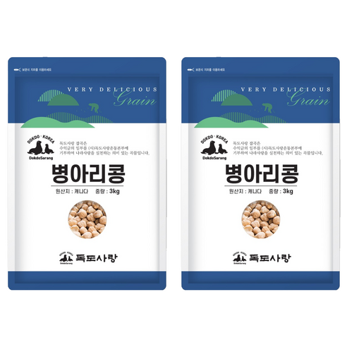 독도사랑 병아리콩, 3kg, 2개