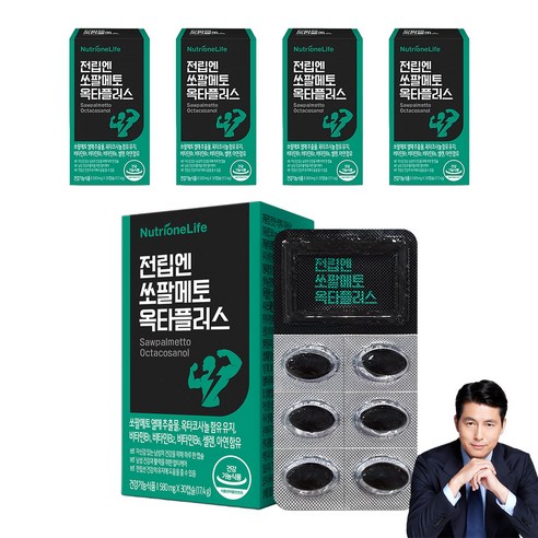 뉴트리원 전립엔 쏘팔메토 옥타플러스 17.4g, 30정, 5개