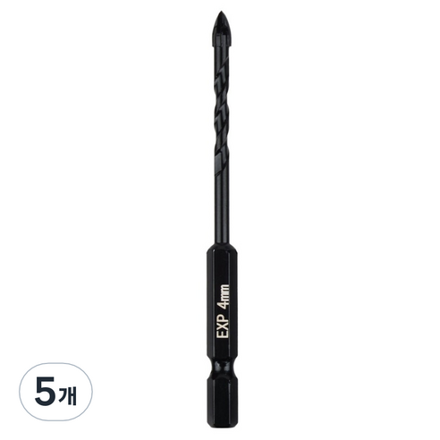 이엑스파워 만능 드릴비트 4날 4mm EMD-04, 5개