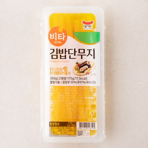 일가집 비타 김밥단무지, 350g, 1개