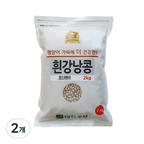 대한농산 흰강낭콩, 2kg, 2개