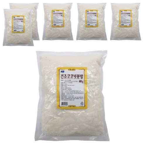 청은에프엔비 건조 코코넛 분말, 400g, 6개