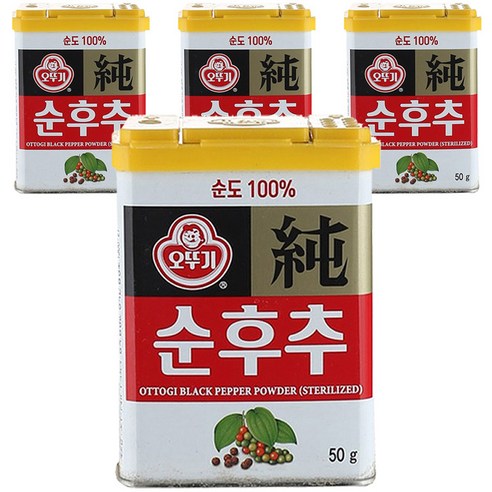 오뚜기 순후추, 50g, 4개