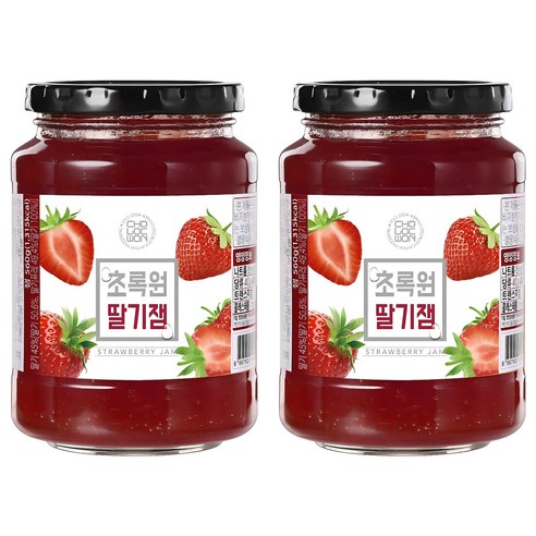 초록원 딸기잼, 560g, 2개