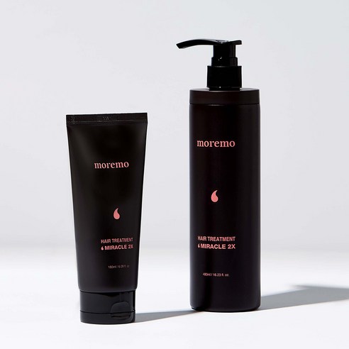  모레모 미라클 2X 단백질 헤어팩 극손상 트리트먼트 대용량, 480ml, 1개 