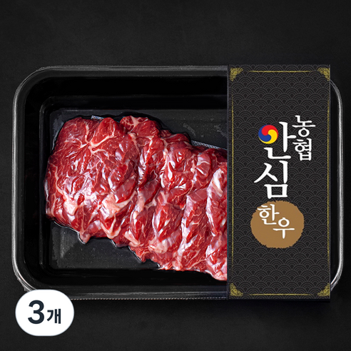 농협안심한우 치마살 1등급 구이용 (냉장), 200g, 3개