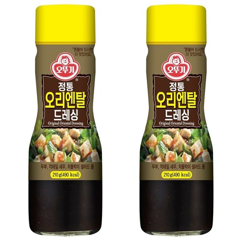 오뚜기 정통 오리엔탈 드레싱, 2개, 210g