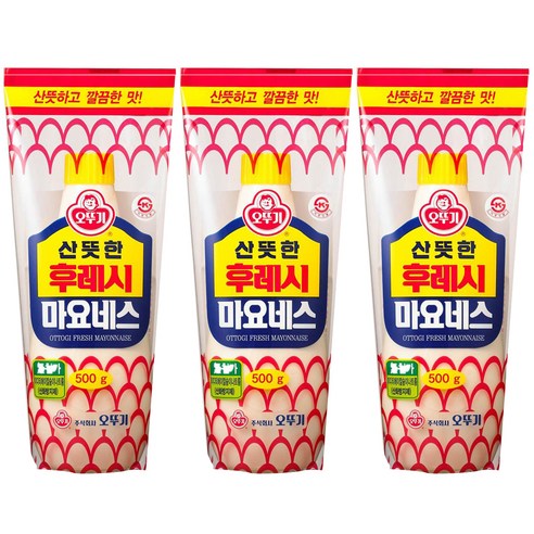 오뚜기 후레시 마요네즈, 500g, 3개