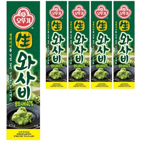 오뚜기 생와사비, 43g, 5개