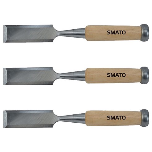 스마토 나무자루 목공용끌 C1093007 SM-FC22W, 3개
