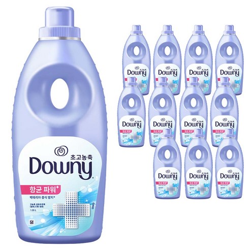 다우니 고농축 섬유유연제 항균 파워, 1.05L, 12개