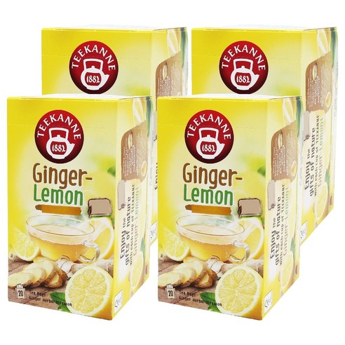 티칸 진저 레몬 티백, 1.75g, 20개입, 4개