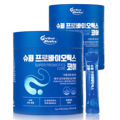 비타민마을 퍼펙트바이오틱스 슈퍼 프로바이오틱스 코어 유산균 60p, 120g, 2개