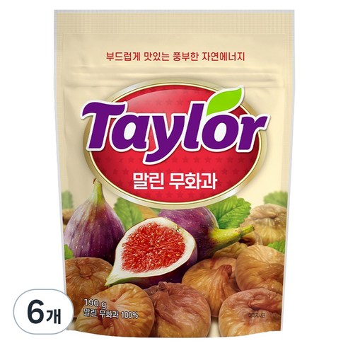 테일러 말린무화과, 190g, 6개