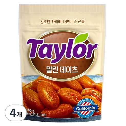 테일러 데이츠, 190g, 4개