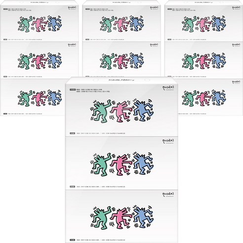 한예지 키스해링 브리토 미용티슈, 230매입, 12개