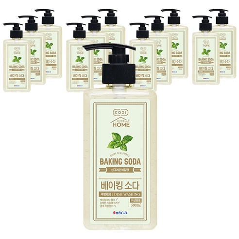 코디앳홈 베이킹소다 바질향 주방세제, 12개, 500ml