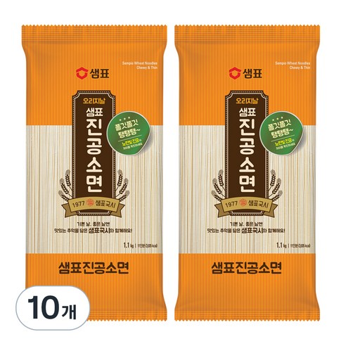 샘표 오리지날 진공소면, 1.1kg, 10개