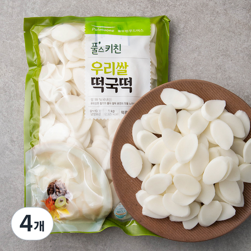 풀무원 풀스키친 우리쌀 떡국떡, 1kg, 4개